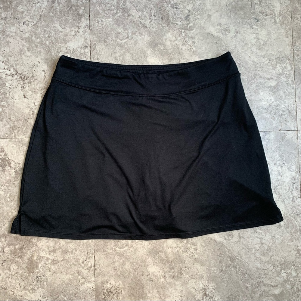 Black Active A-Line Skort